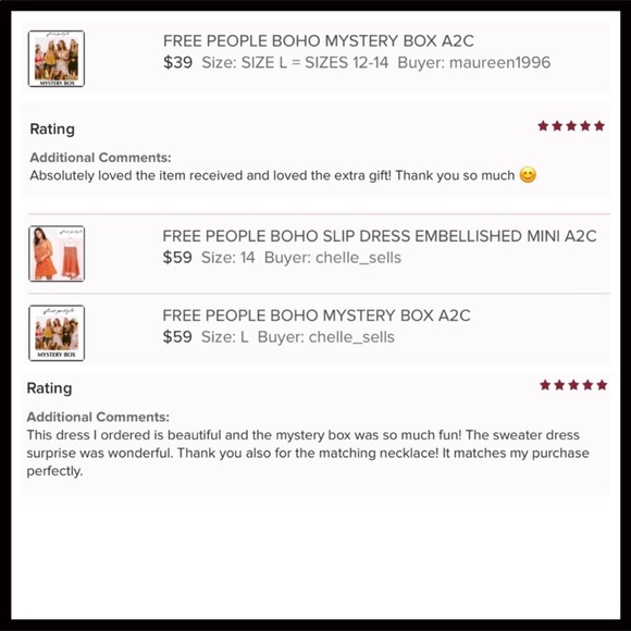 FREE PEOPLE BOHO MYSTERY BOX A2C - Picture 4 of 16